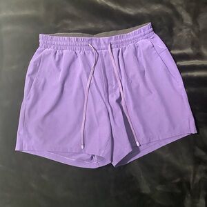 Lululemon swim/gym shorts large purple 5”